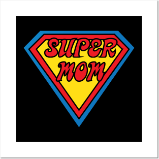 Super mom comic lettering for moms Posters and Art